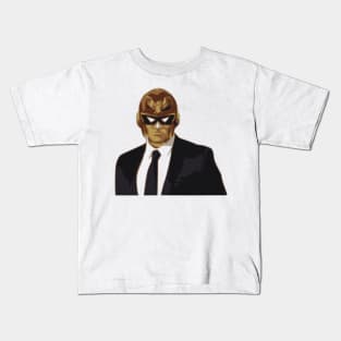 Captain Falcon in Formal Attire Kids T-Shirt